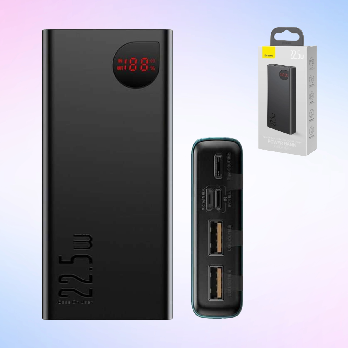 baseus adaman 20000mah power bank