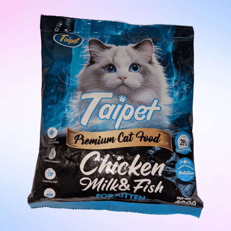 Taipet Premium Cat Food for Kitten - Chicken, Milk & Fish Flavour